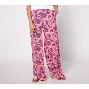 Studio Park Women's Petite Pants 1XP Pet Tailored Beach Multi-colored